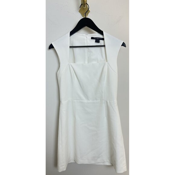 FRENCH CONNECTION Ruth Whisper A-Line Dress in Summer White Size US 8 - Picture 4 of 12
